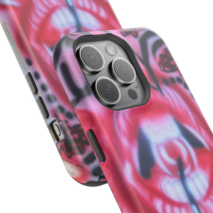 MagSafe "be happy, go lucky" Airbrush-iPhone-Hülle
