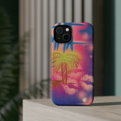 MagSafe "glowy night" airbrush iPhone case