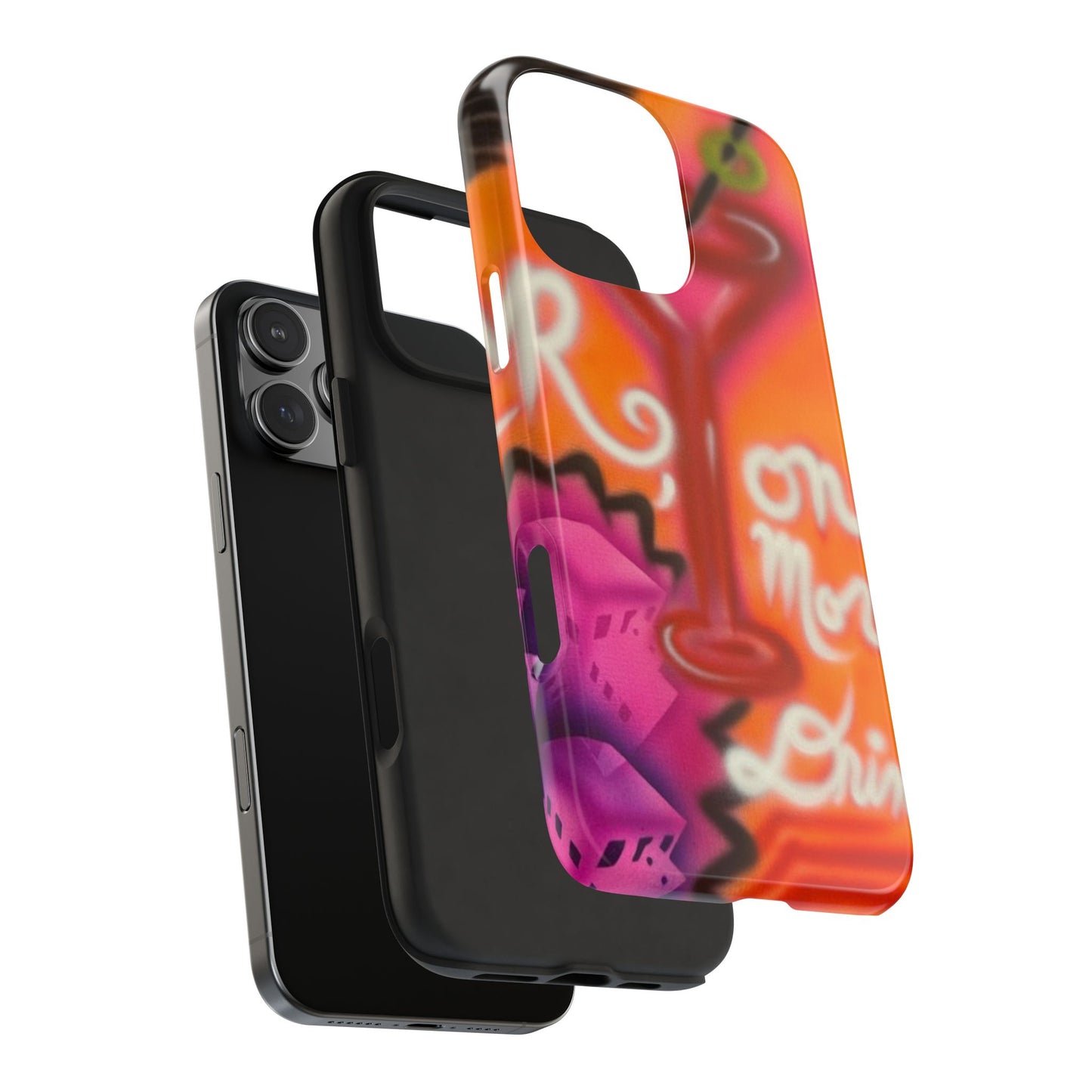 "one more drink!" airbrush iPhone case