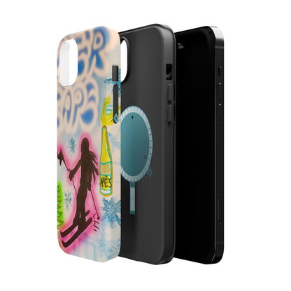 MagSafe "winter escape" airbrush iPhone case