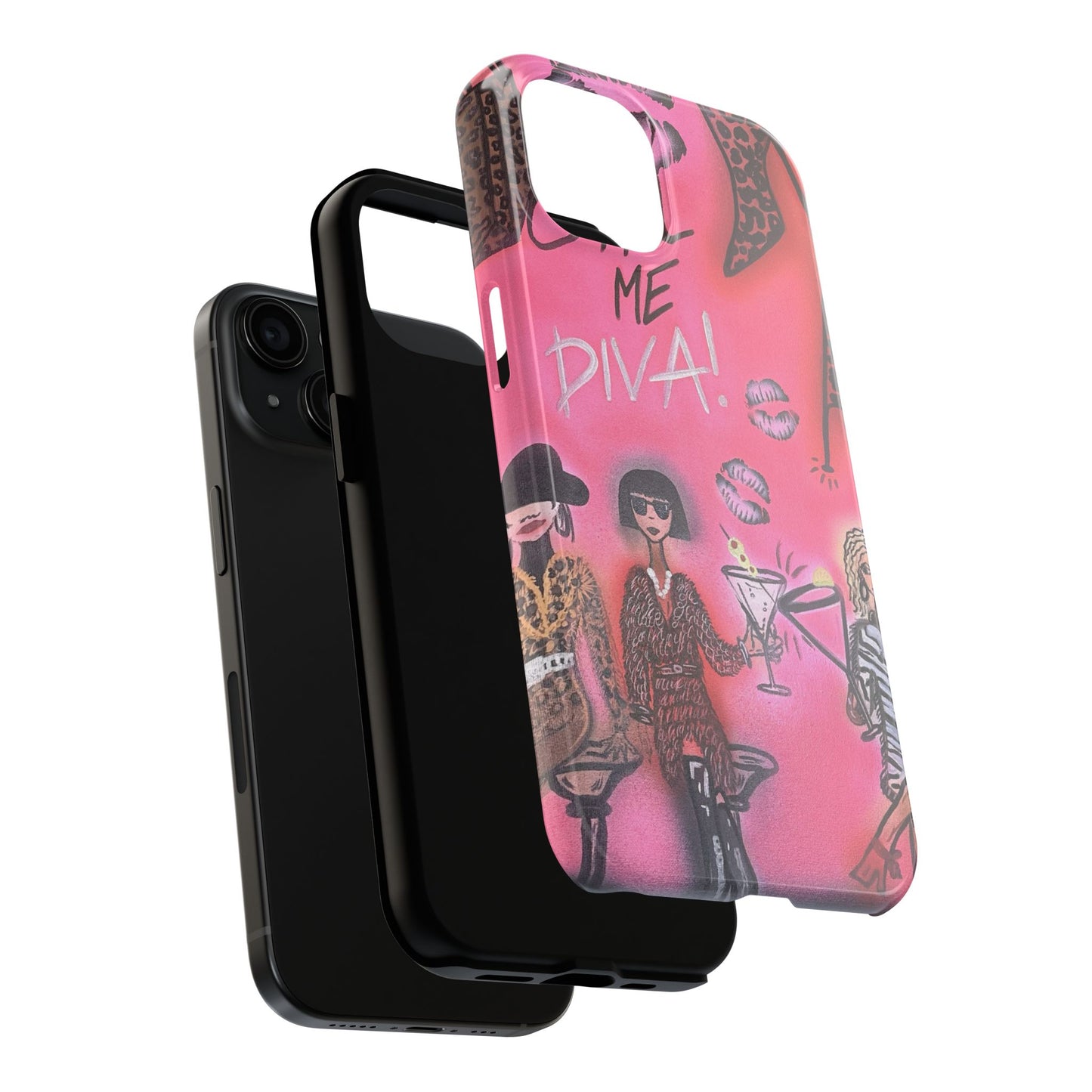 "party diva" airbrush iPhone case