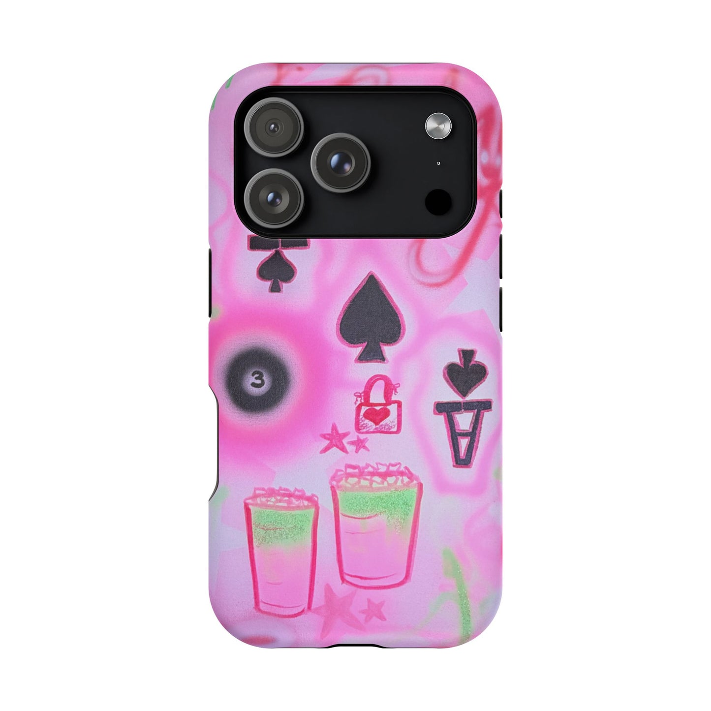 MagSafe "lucky ace" airbrush iPhone case