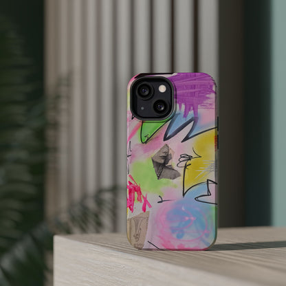 MagSafe "pastel static" airbrush iPhone case