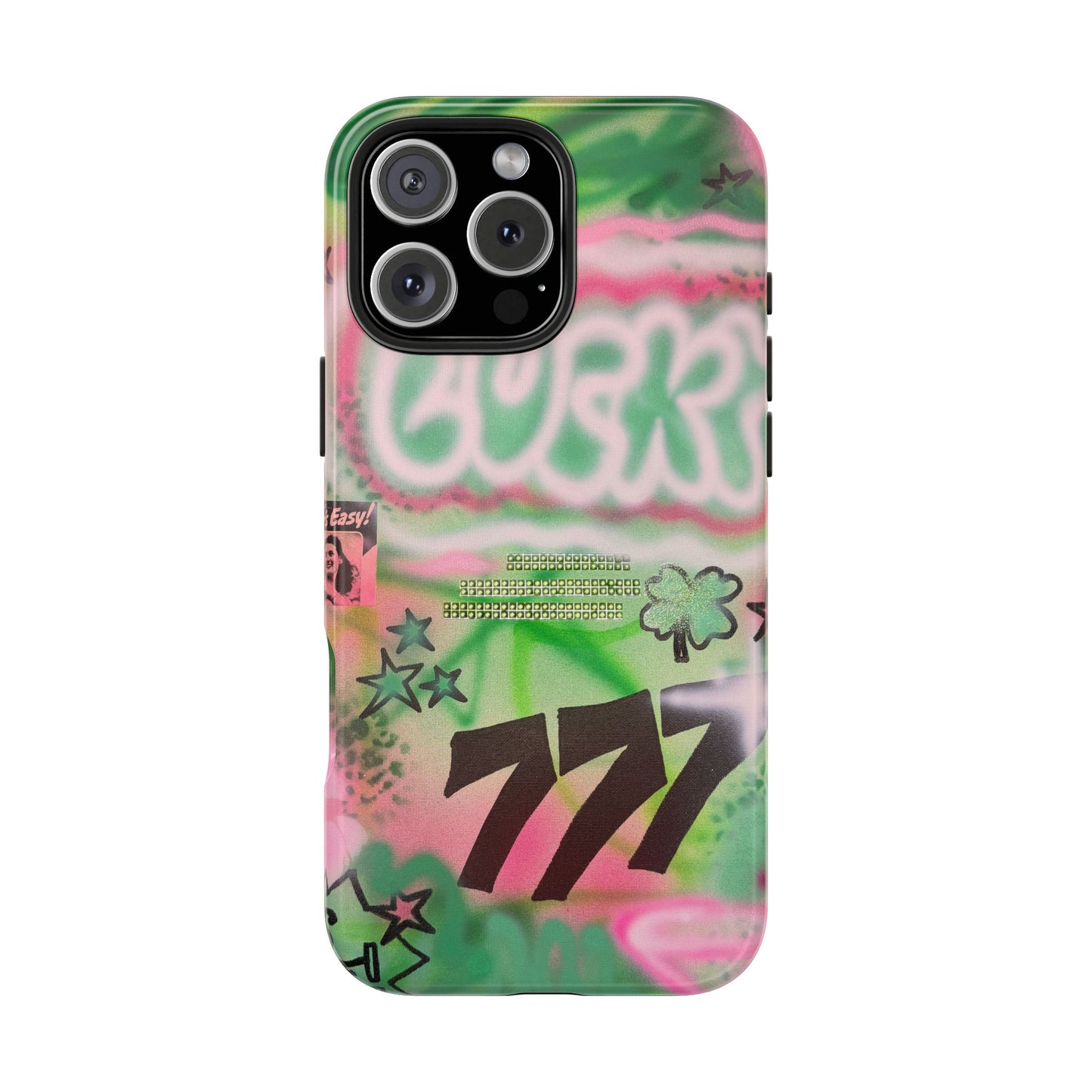 "so lucky" airbrush iPhone case