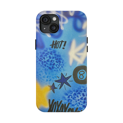 "brilliant blues" airbrush iPhone case