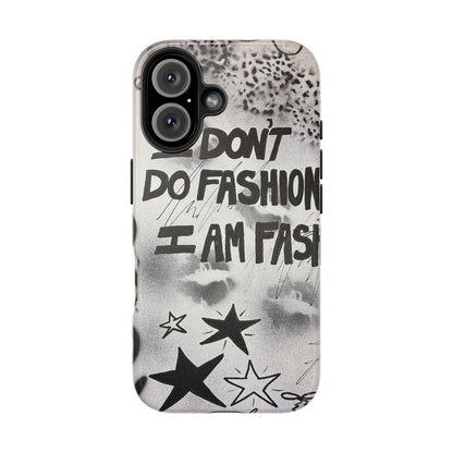 "i am fashion" airbrush iPhone case