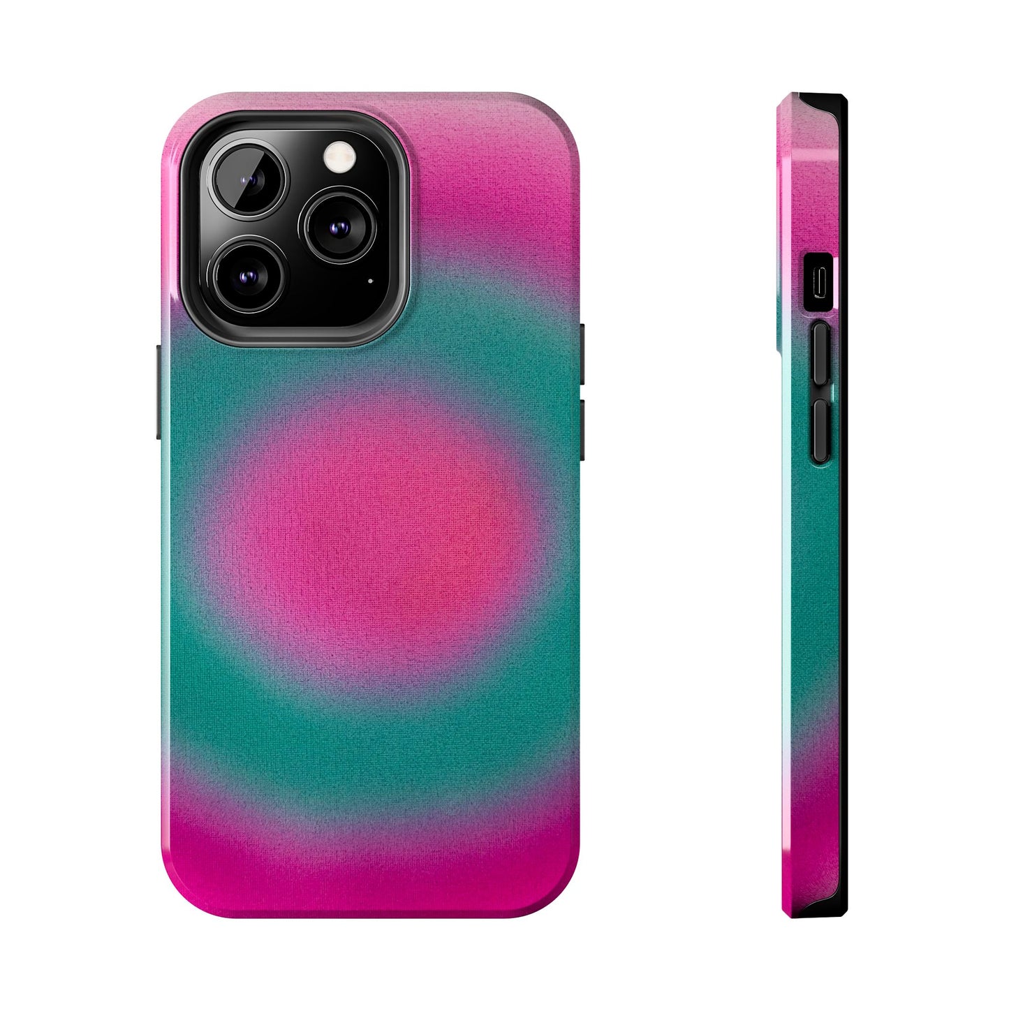 "watermelon swirl" aura airbrush iPhone case