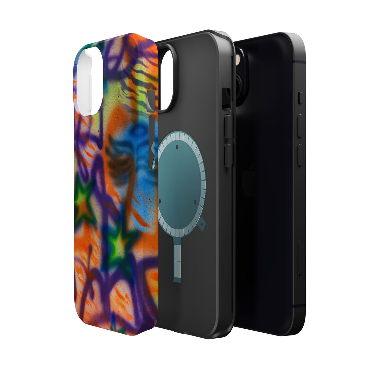 MagSafe "streetwear angel" airbrush iPhone case