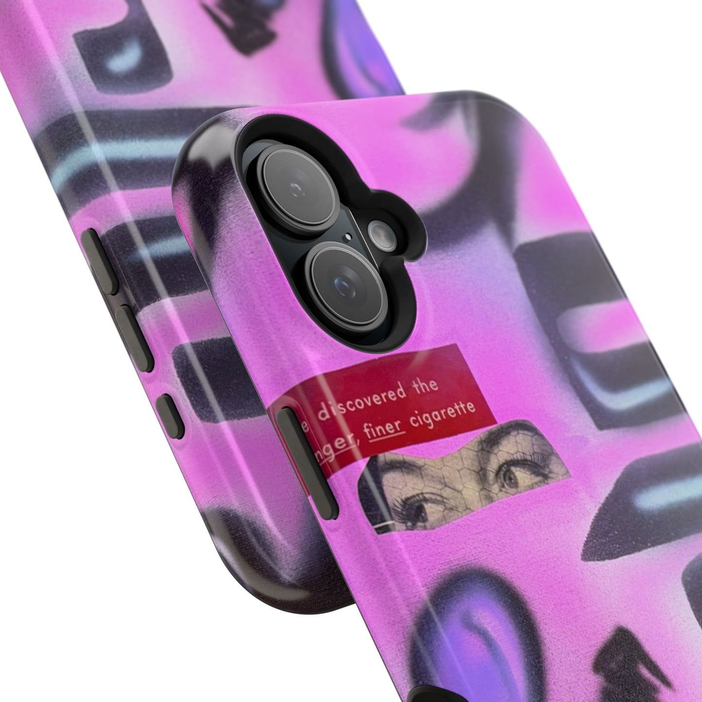 MagSafe "purple princess" airbrush iPhone case