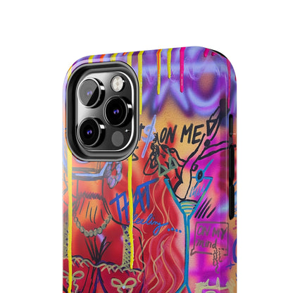 "shots on me" airbrush iPhone case