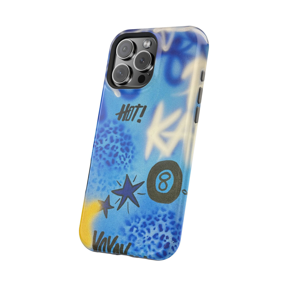 MagSafe "brilliant blues" airbrush iPhone case