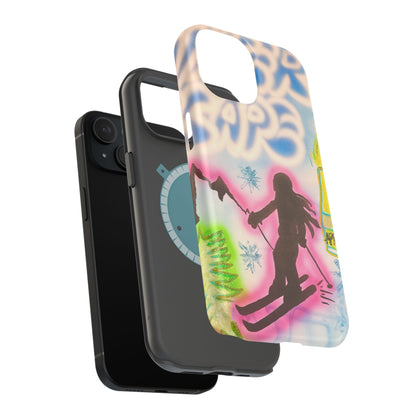 MagSafe "winter escape" airbrush iPhone case