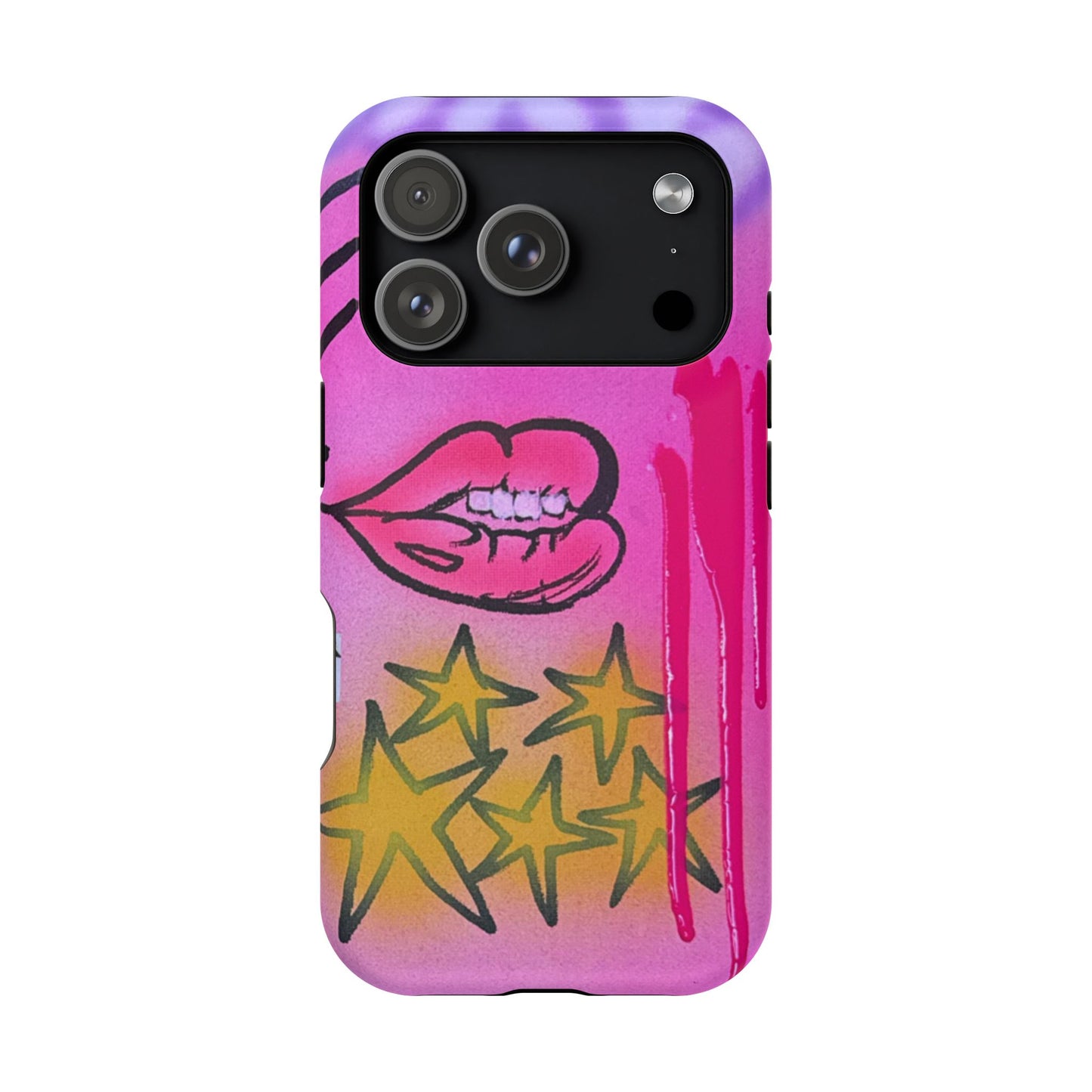 MagSafe "star drip" airbrush iPhone case