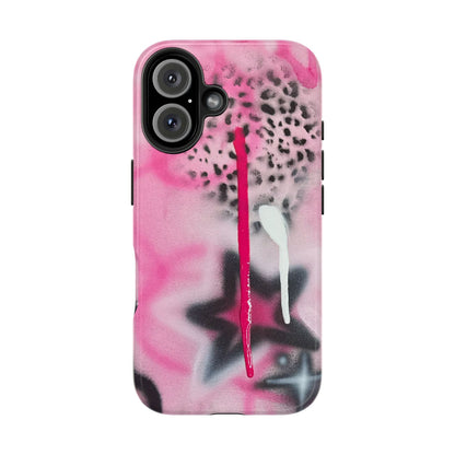 "pink cheetah" airbrush iPhone case