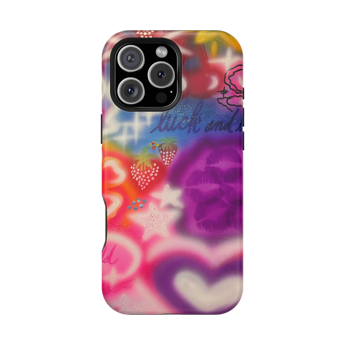 MagSafe „luck & luv pt. 2“ Airbrush iPhone Hülle