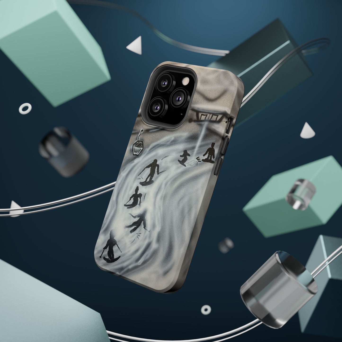 MagSafe "arctic avalanche" airbrush iPhone case