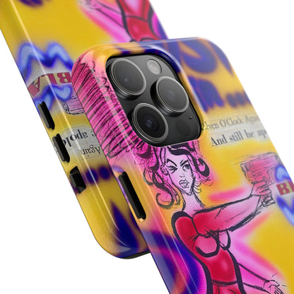 "spiraling thoughts" airbrush iPhone case