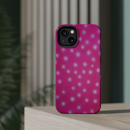 MagSafe "bubblegum polka dot" airbrush iPhone case