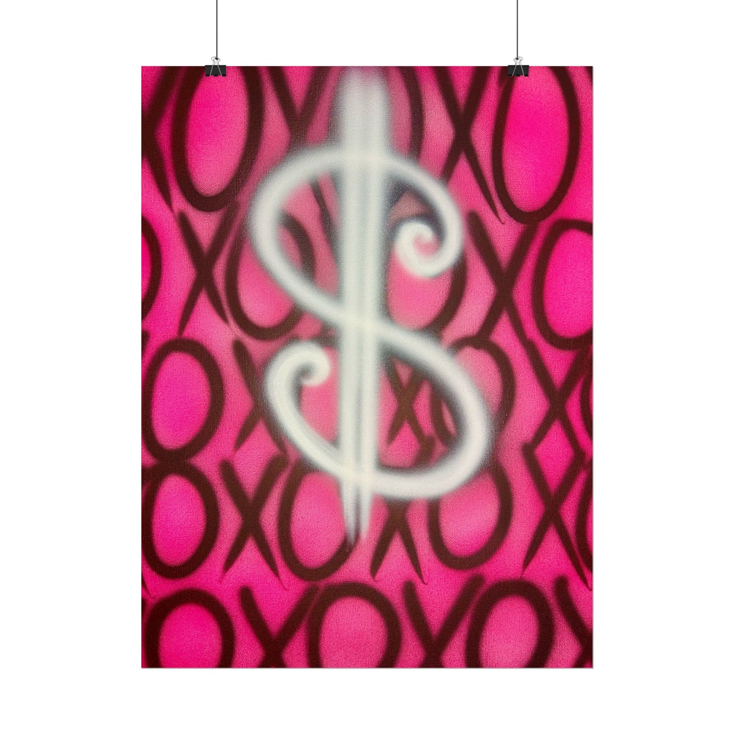 "money dream$" airbrush rolled print