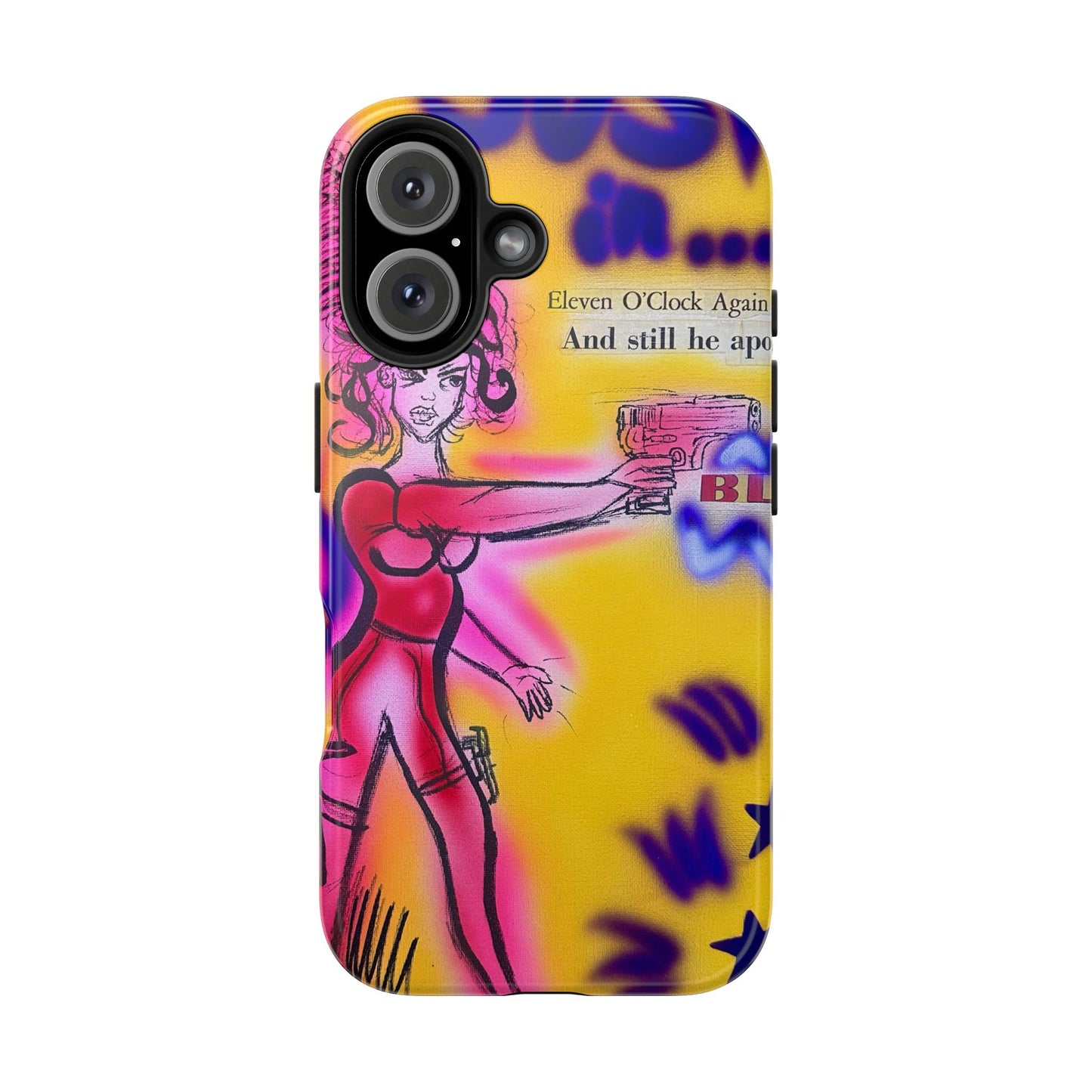 "spiraling thoughts" airbrush iPhone case