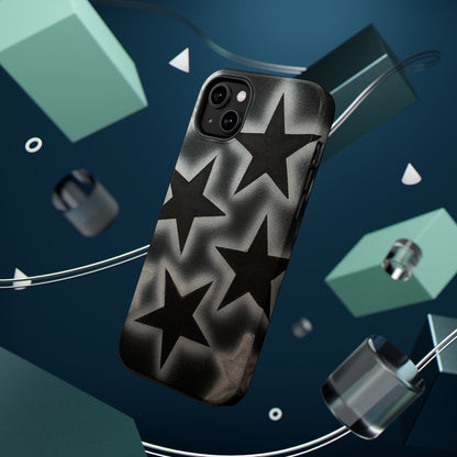 MagSafe "chrome stars" airbrush iPhone case
