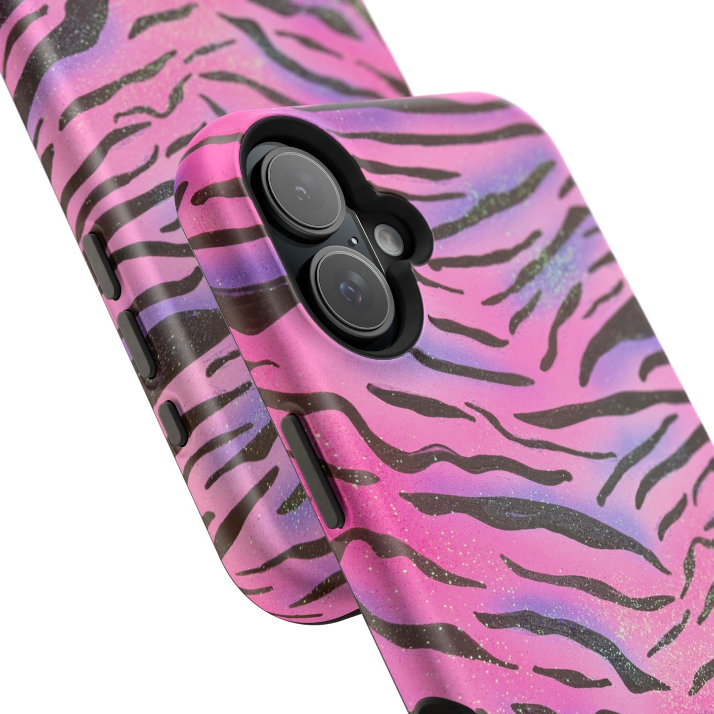 MagSafe "glitter zebra" airbrush iPhone case