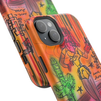 MagSafe "wild, wild west" airbrush iPhone case