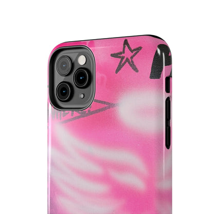 "pink angel wings" airbrush iPhone case