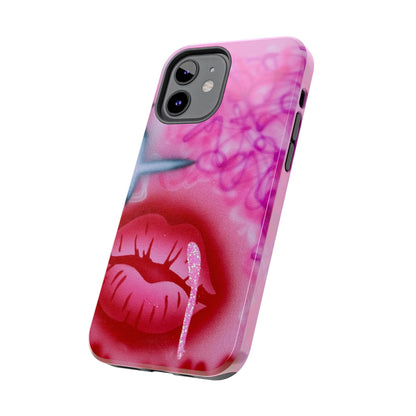 "glitter aura" airbrush iPhone case