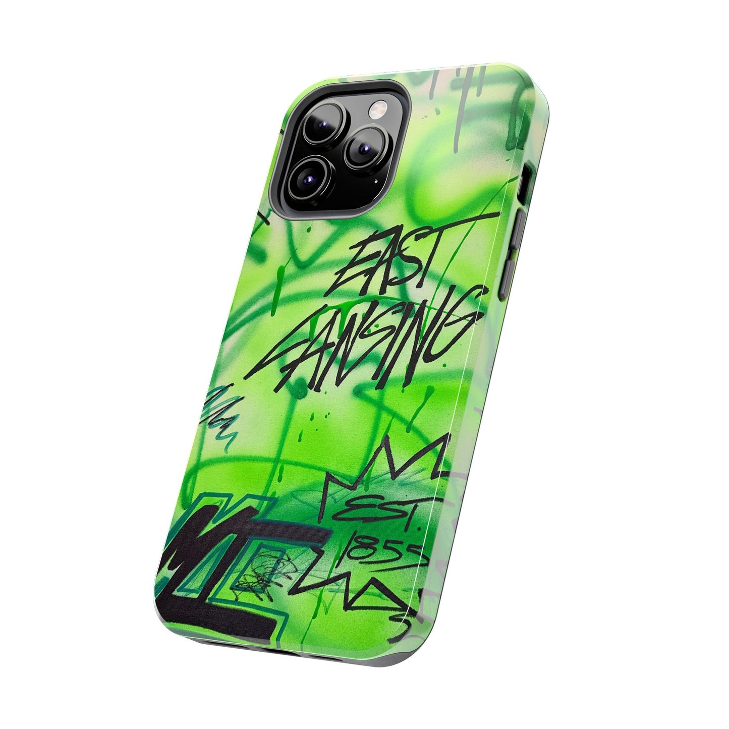"east lansing, mi" airbrush iPhone case