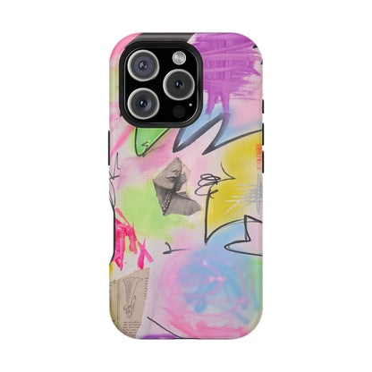 MagSafe "pastel static" airbrush iPhone case