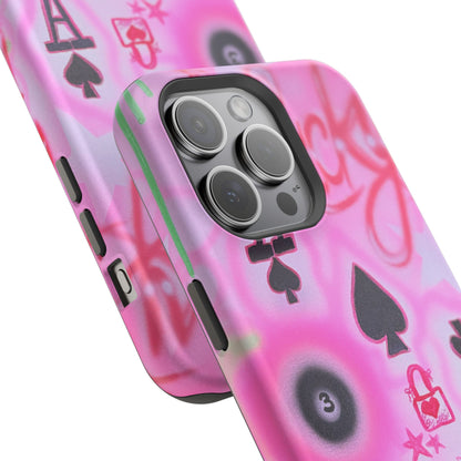 MagSafe "lucky ace" airbrush iPhone case