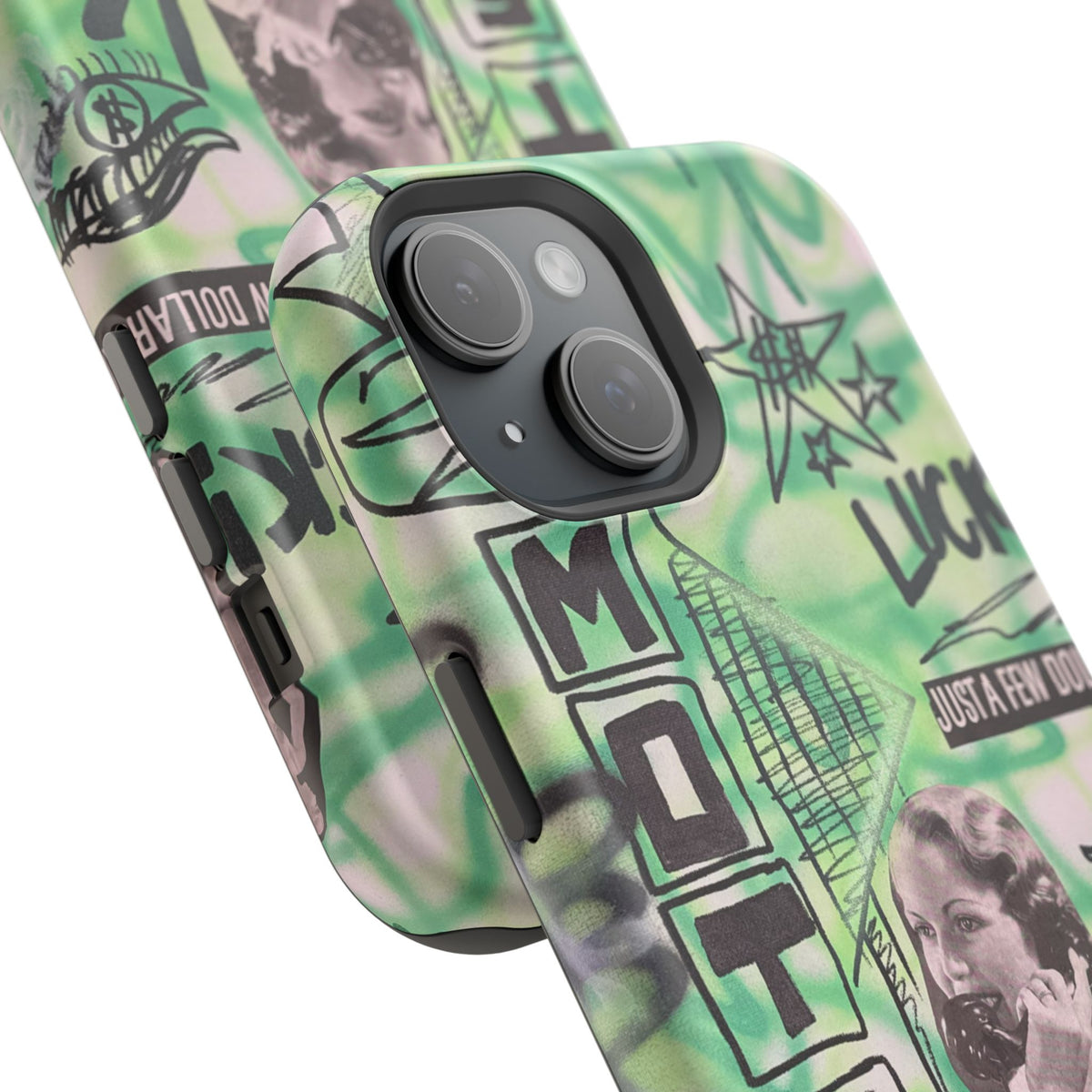 MagSafe "lust over luck" airbrush iPhone case