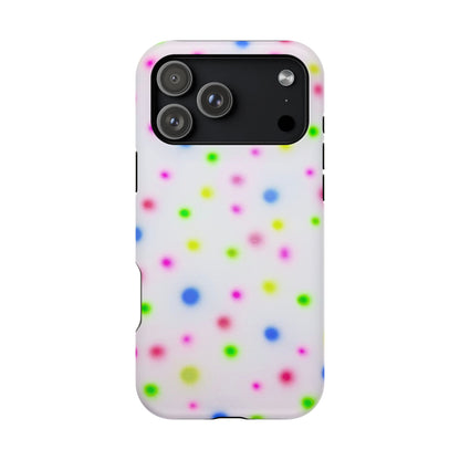 MagSafe "birthday cake polka dot" airbrush iPhone case