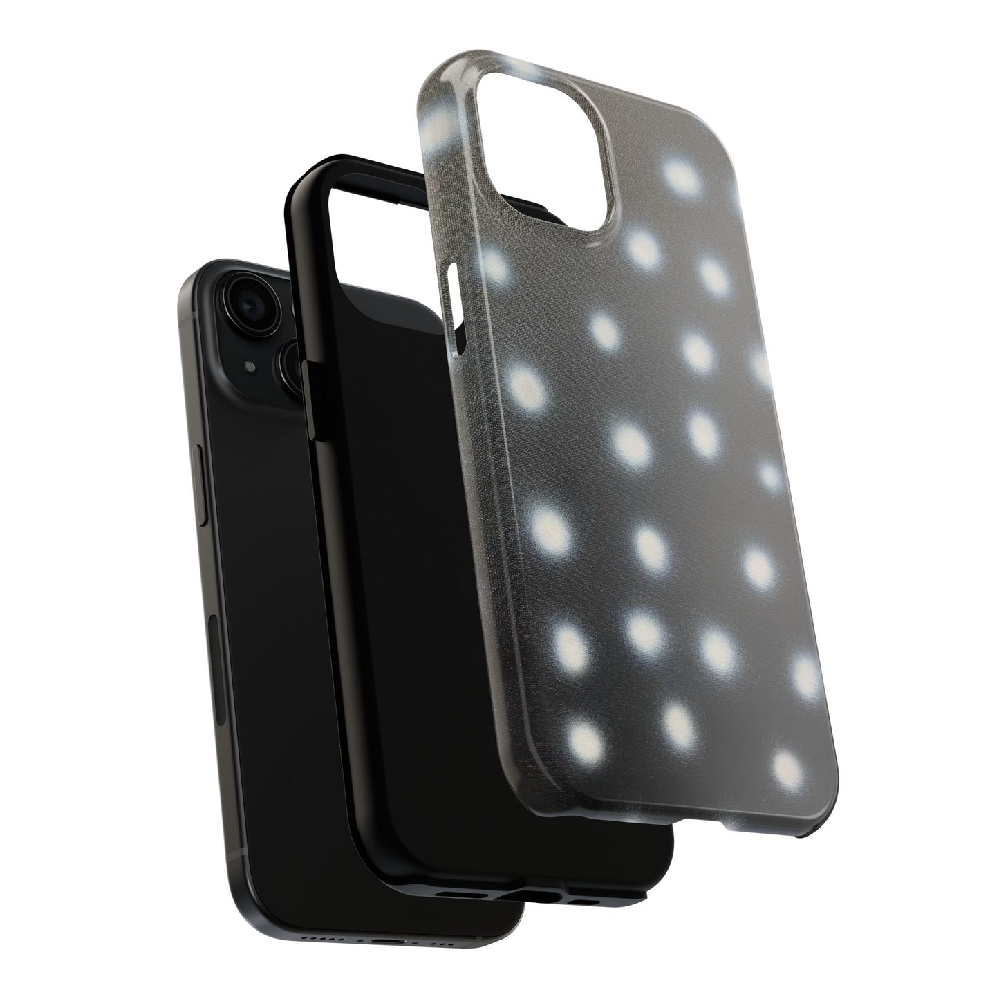 "coconut noir polka dot" airbrush iPhone case