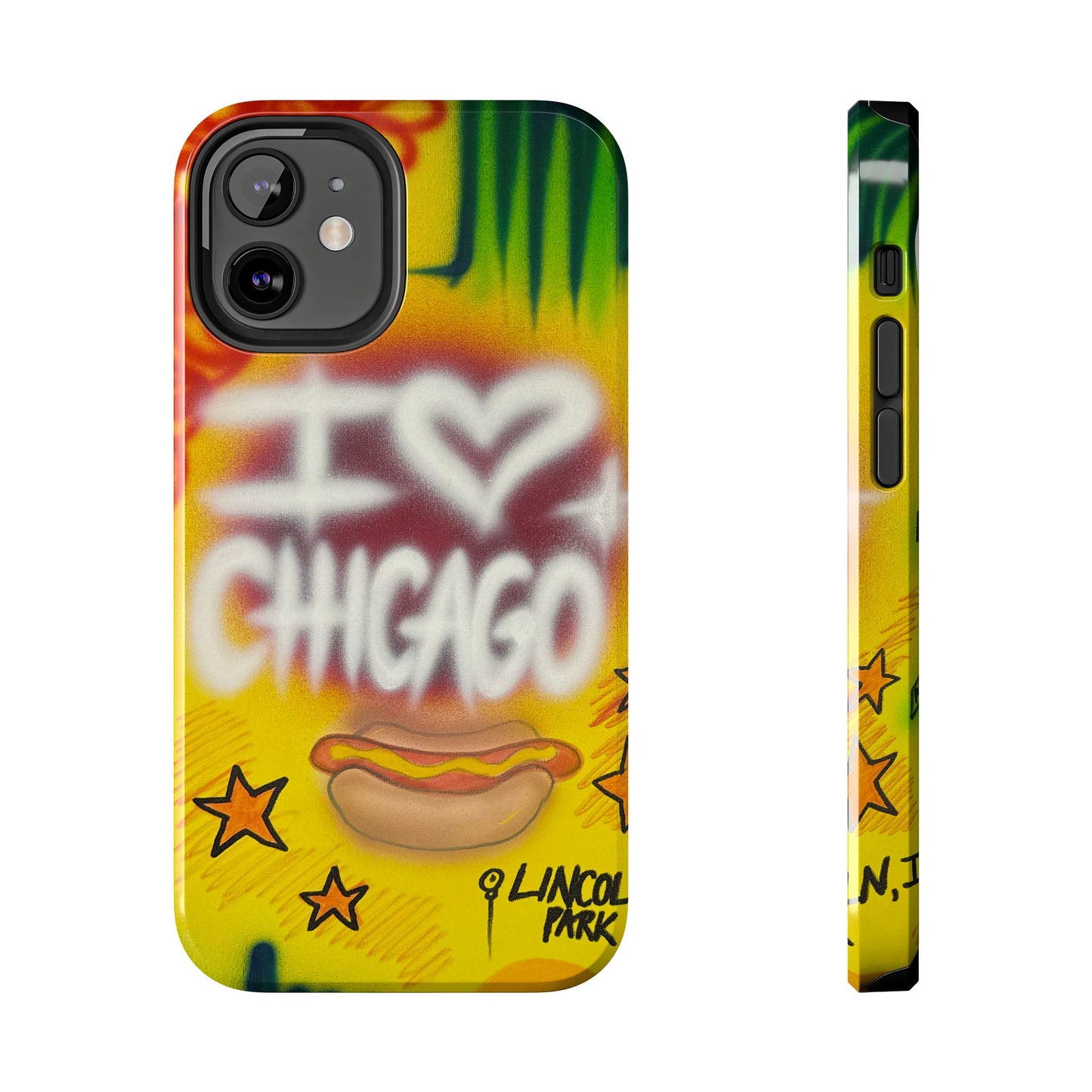 "chicago" airbrush iPhone case