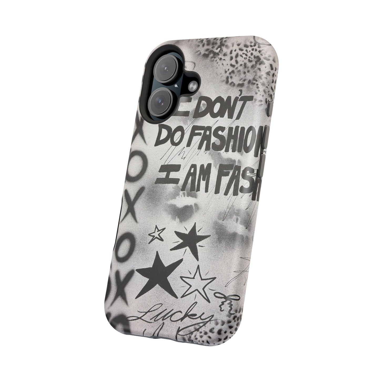 MagSafe "i am fashion" airbrush iPhone case
