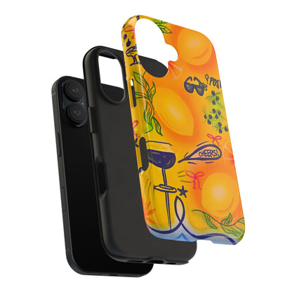 "citrus coastline" airbrush iPhone case