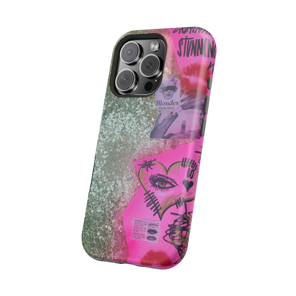 MagSafe "glitter gloss" airbrush iPhone case