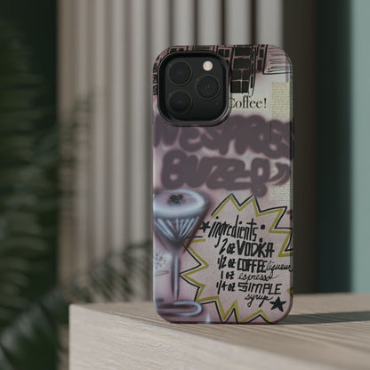 MagSafe "espresso martini" airbrush iPhone case