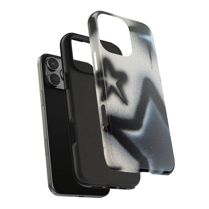 "black & white stars" airbrush iPhone case