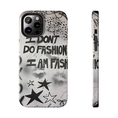 "i am fashion" airbrush iPhone case
