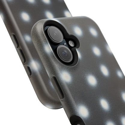MagSafe "coconut noir polka dot" airbrush iPhone case