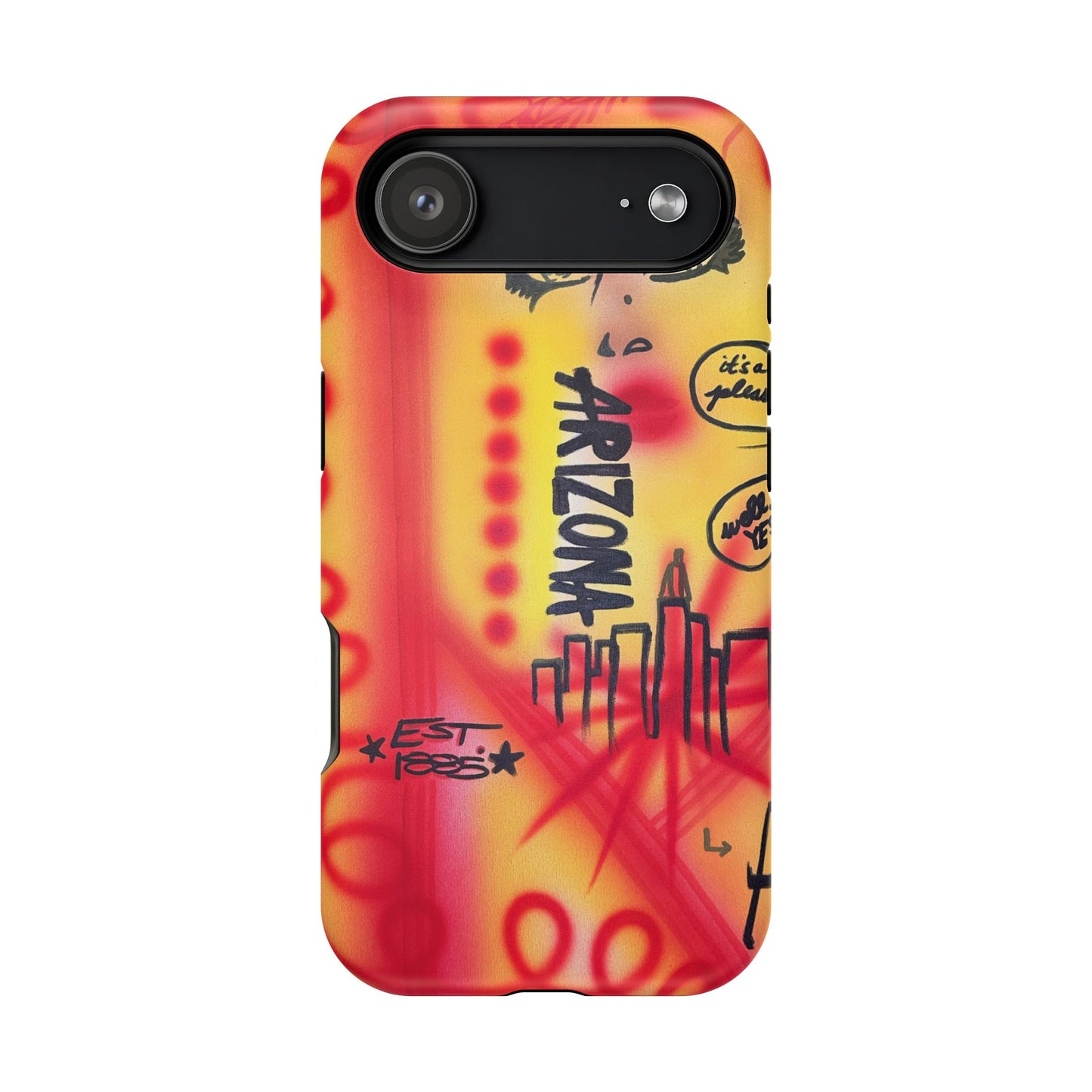 MagSafe "tempe, az" airbrush iPhone case