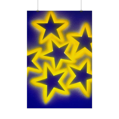"cosmic crush" airbrush rolled print