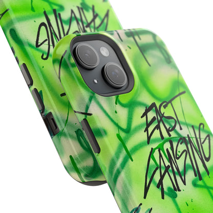 MagSafe "east lansing, mi" airbrush iPhone case