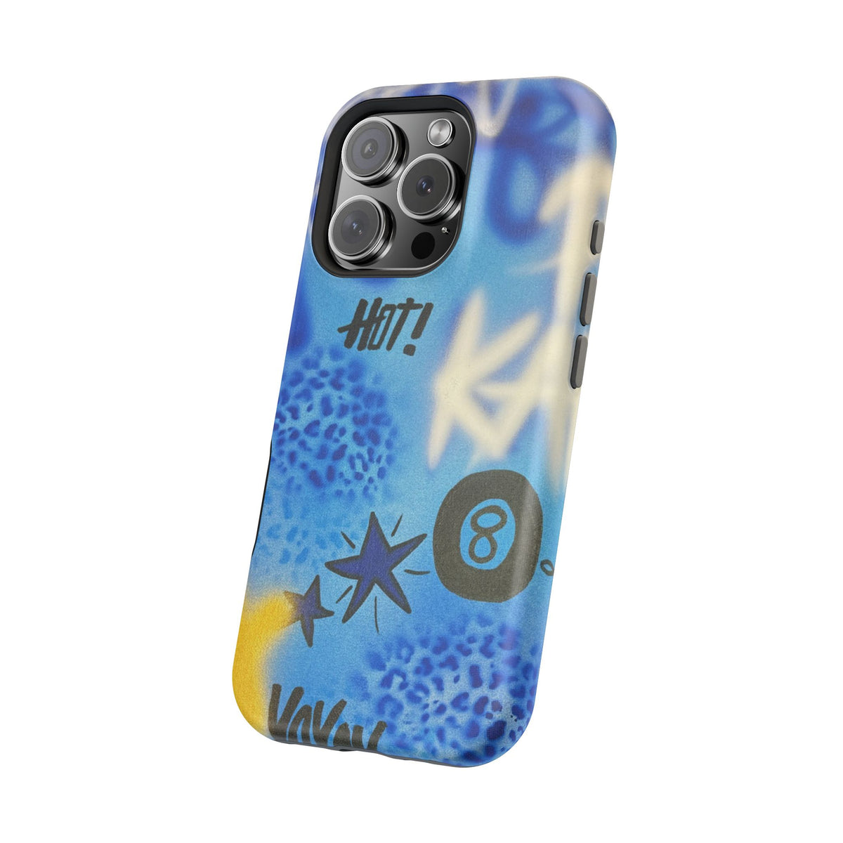 MagSafe "brilliant blues" airbrush iPhone case