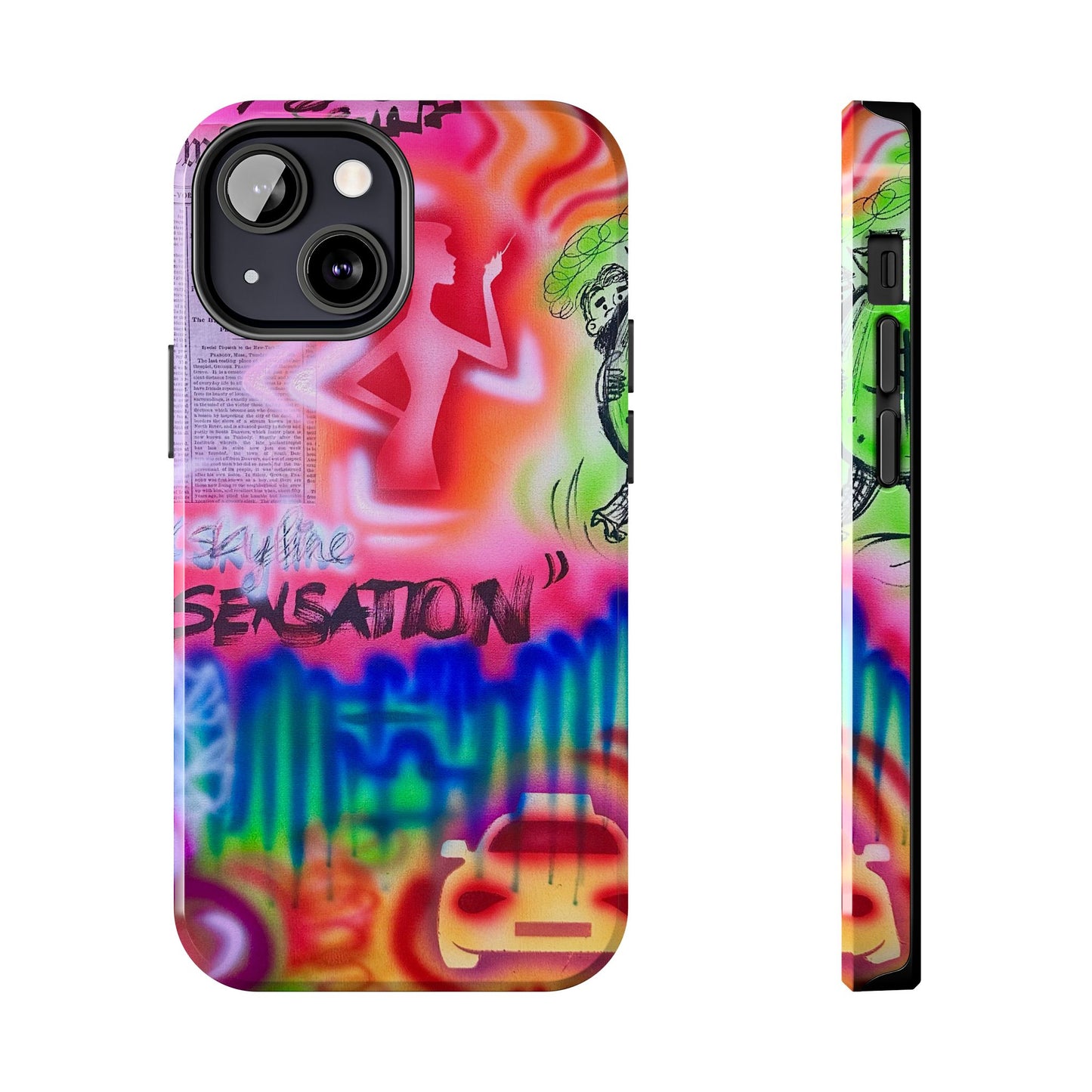 "skyline sensation" airbrush iPhone case
