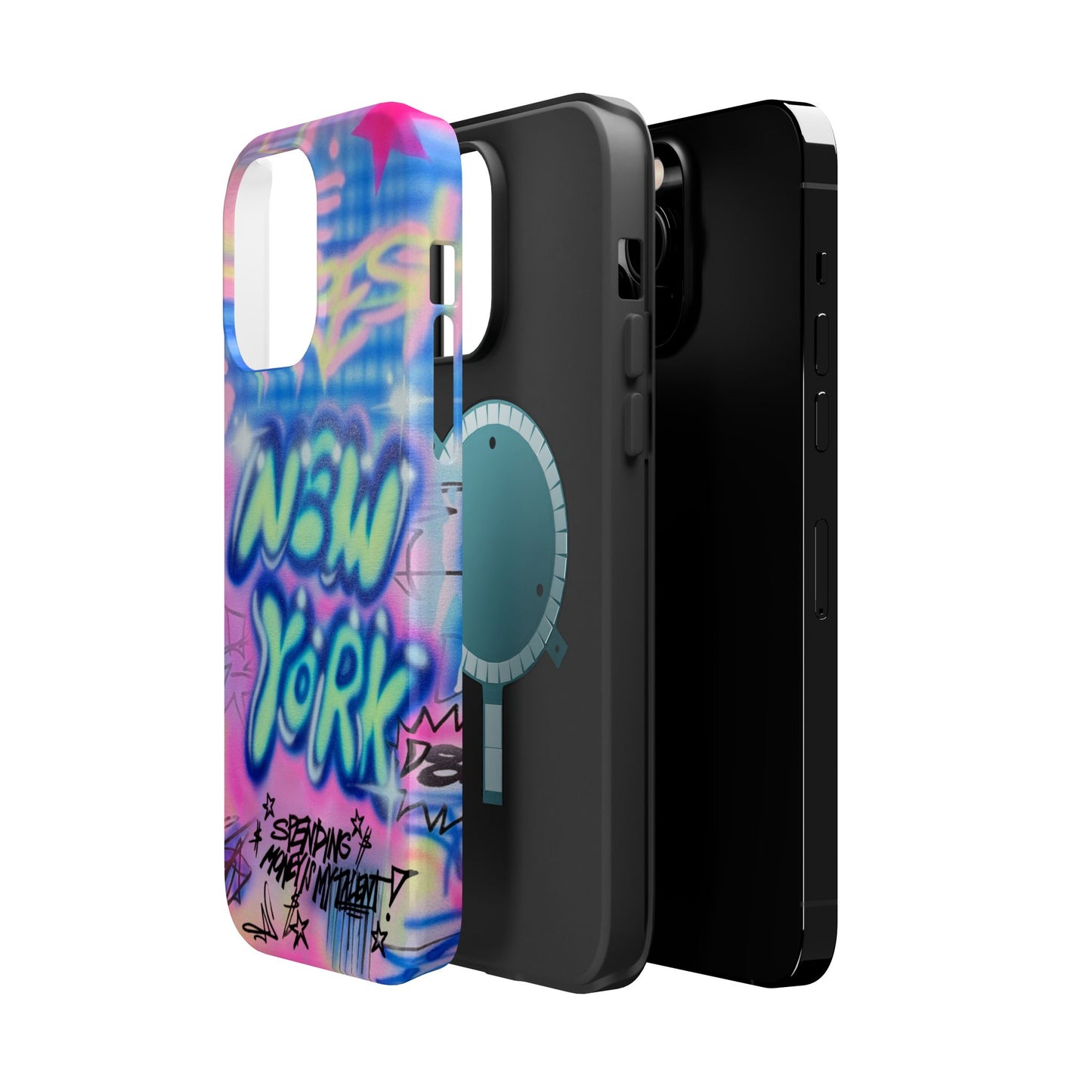 magsafe "spending $$ is my talent" airbrush iPhone case