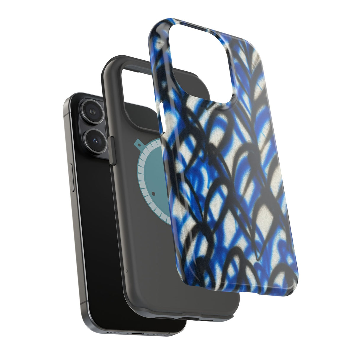 MagSafe "abstract hearts" airbrush iPhone case